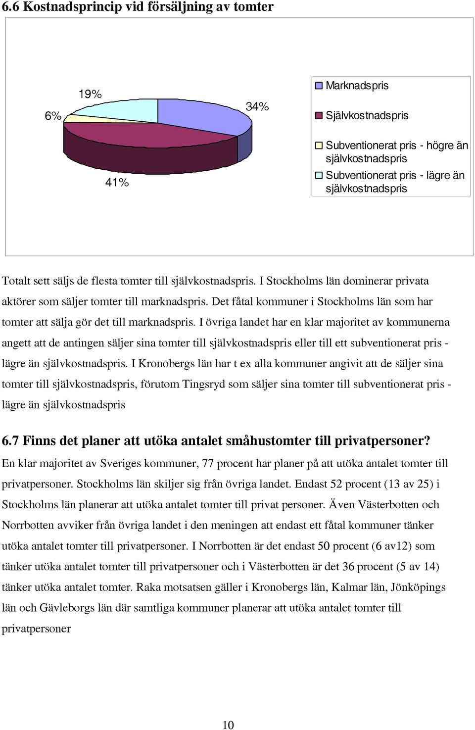 Det fåtal kommuner i Stockholms län som har tomter att sälja gör det till marknadspris.