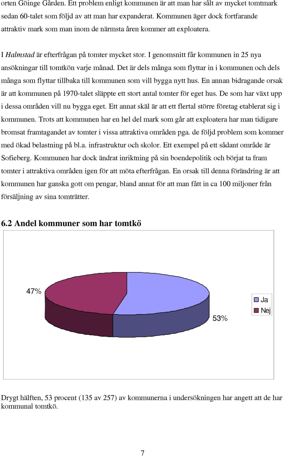 I genomsnitt får kommunen in 25 nya ansökningar till tomtkön varje månad. Det är dels många som flyttar in i kommunen och dels många som flyttar tillbaka till kommunen som vill bygga nytt hus.