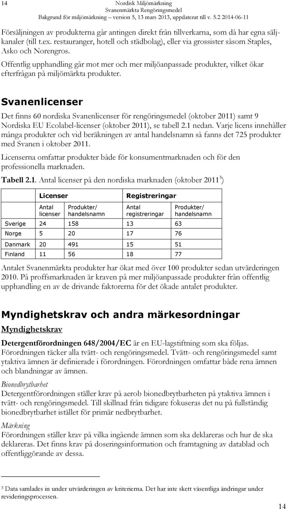 Offentlig upphandling går mot mer och mer miljöanpassade produkter, vilket ökar efterfrågan på miljömärkta produkter.