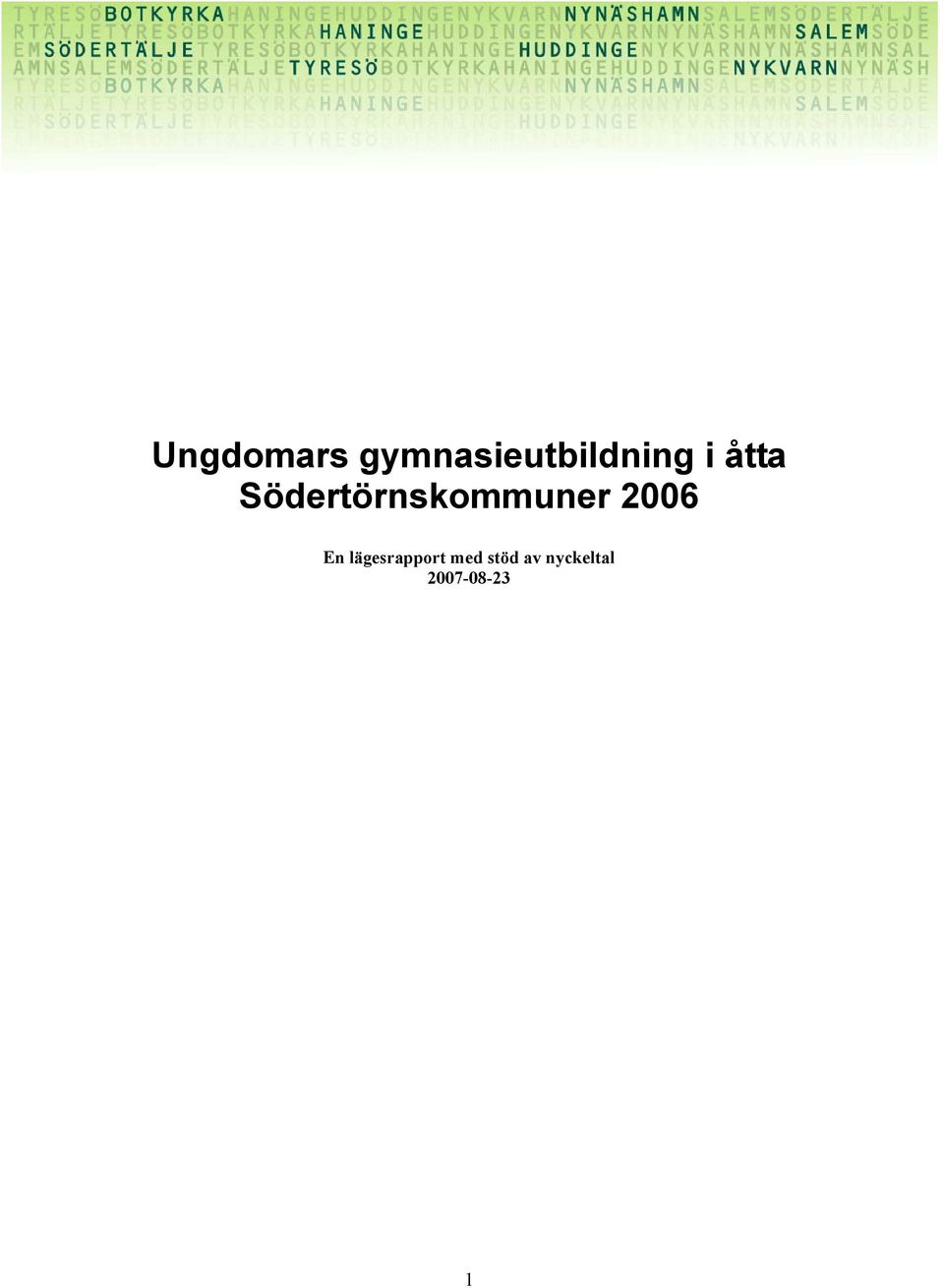 Södertörnskommuner En