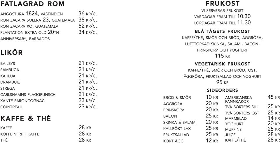 kokt ägg frukost vi serverar frukost vardagar fram till 10.30 lördagar fram till 11.