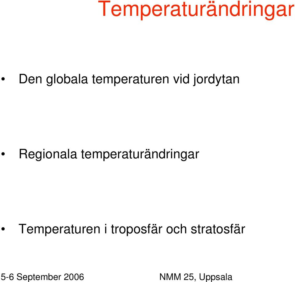 Regionala temperaturändringar