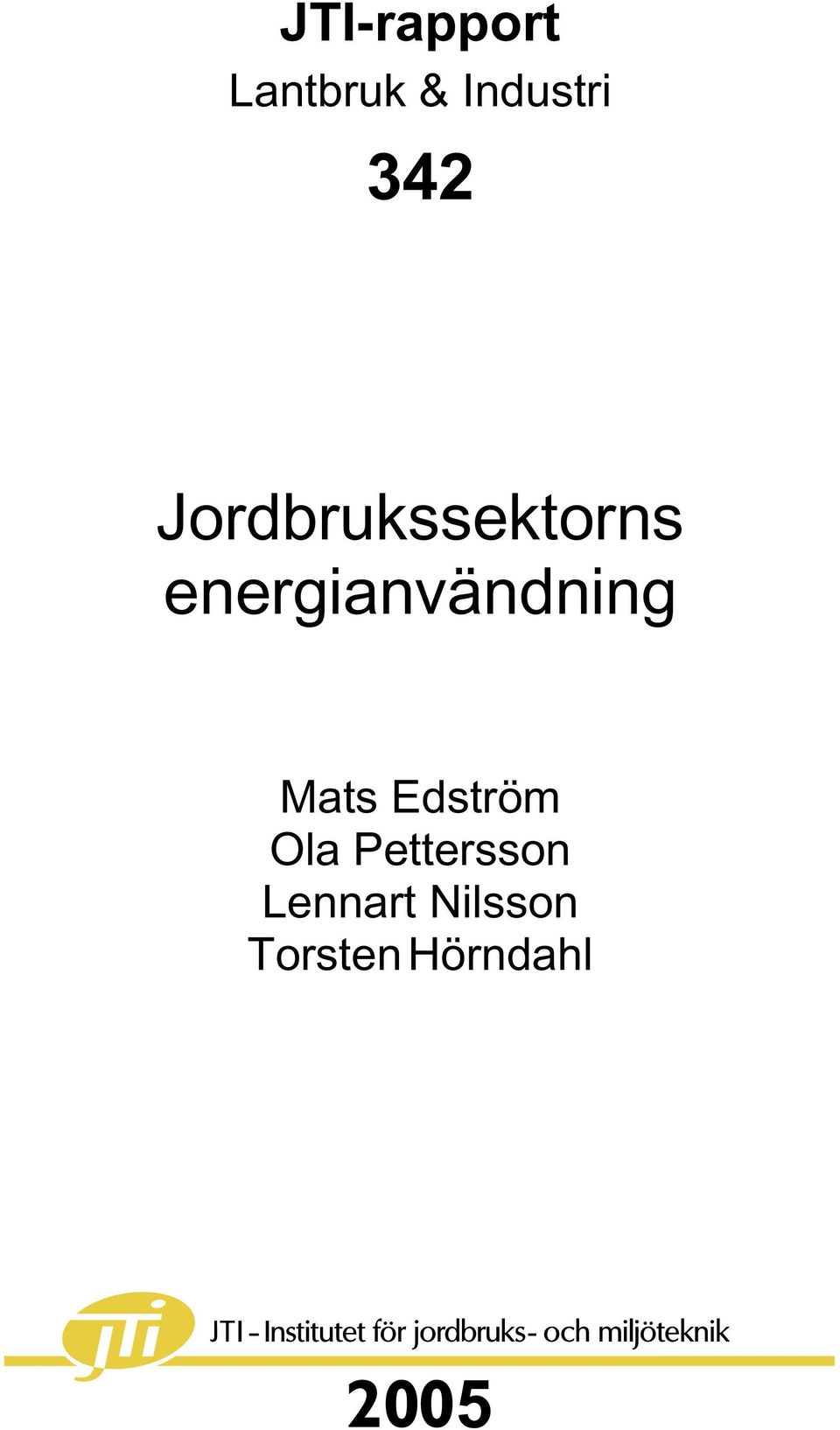 energianvändning Mats Edström
