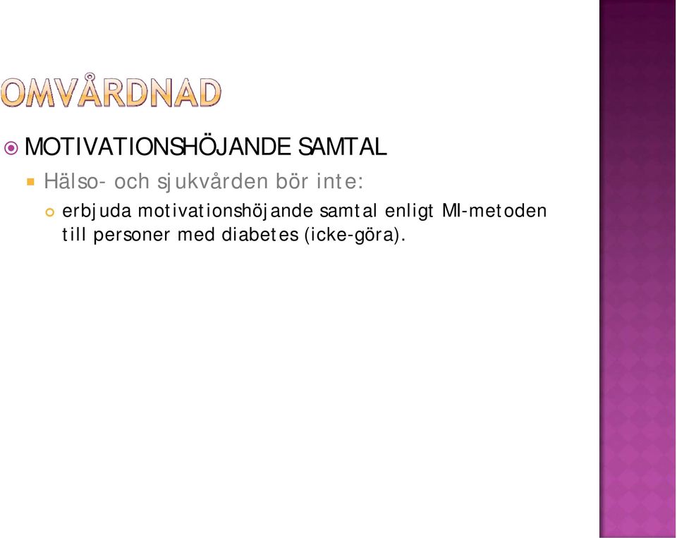 motivationshöjande samtal enligt