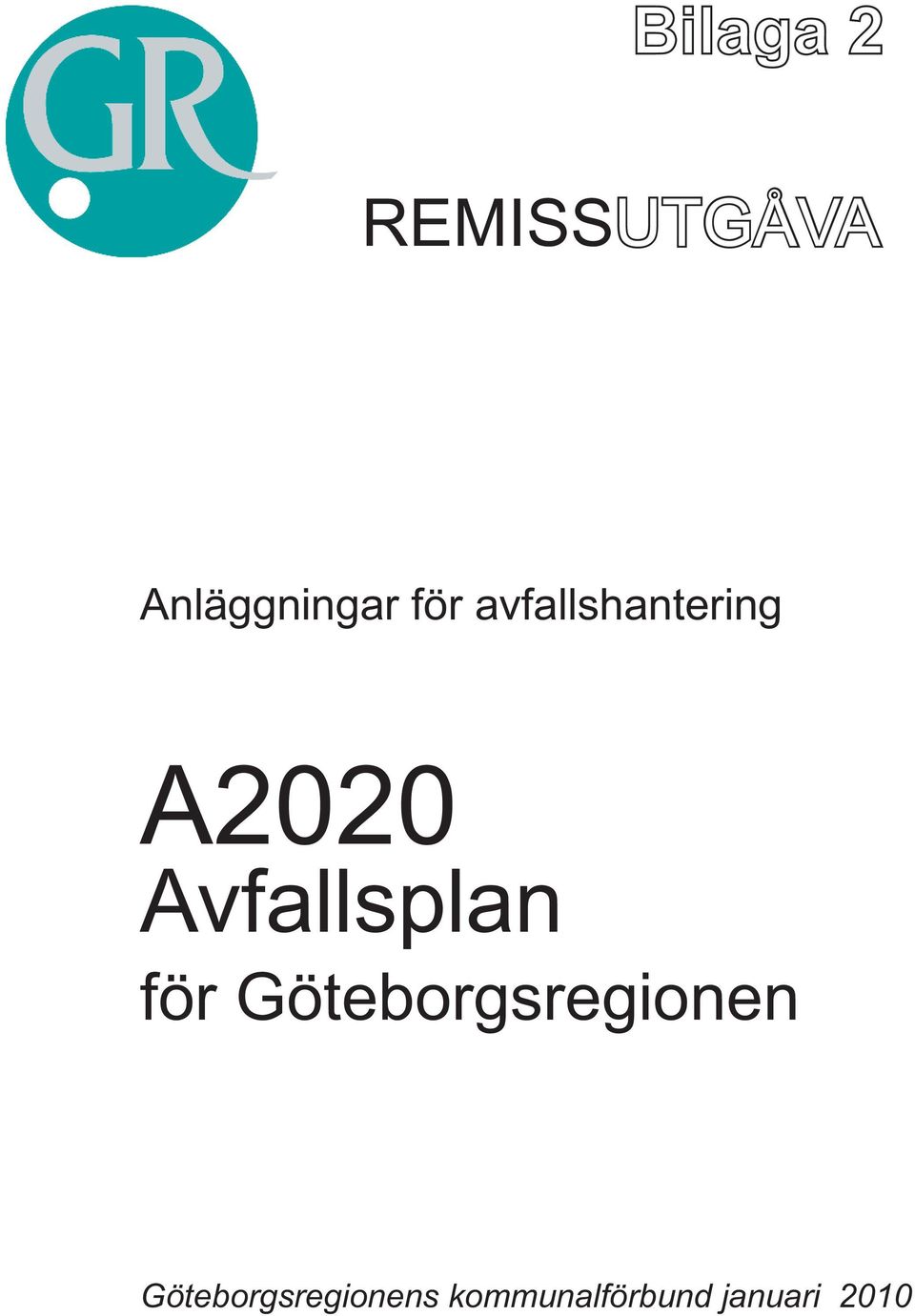 Avfallsplan för Göteborgsregionen