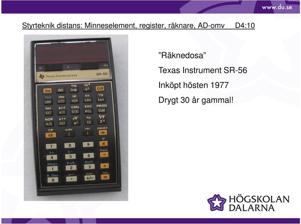 Räknedosa Texas Instrument SR-56