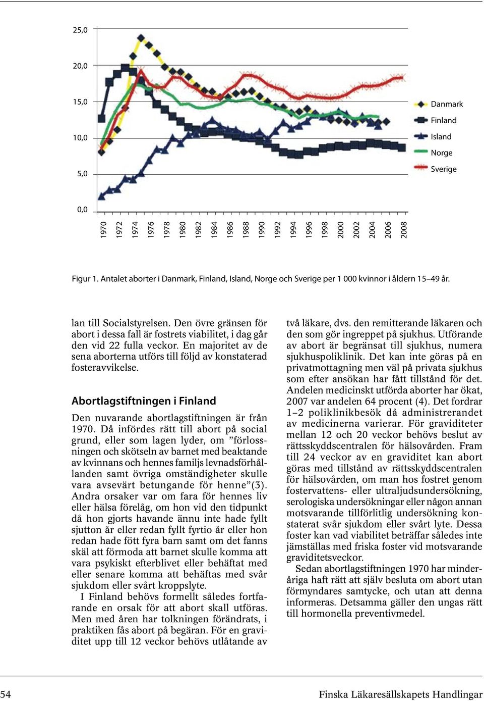 Den övre gränsen för abort i dessa fall är fostrets viabilitet, i dag går den vid 22 fulla veckor. En majoritet av de sena aborterna utförs till följd av konstaterad fosteravvikelse.