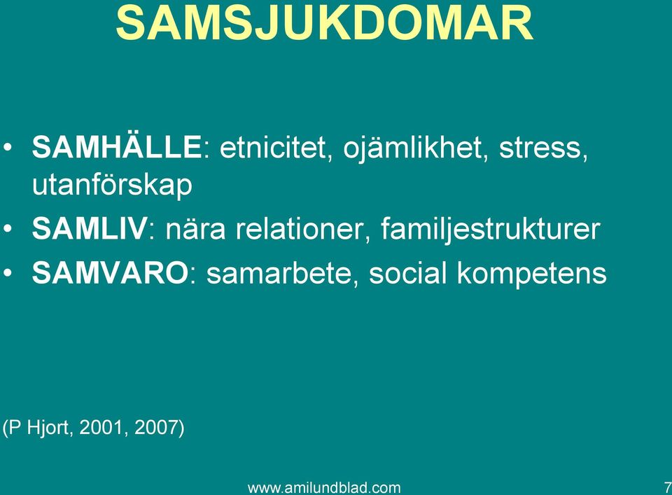 familjestrukturer SAMVARO: samarbete, social
