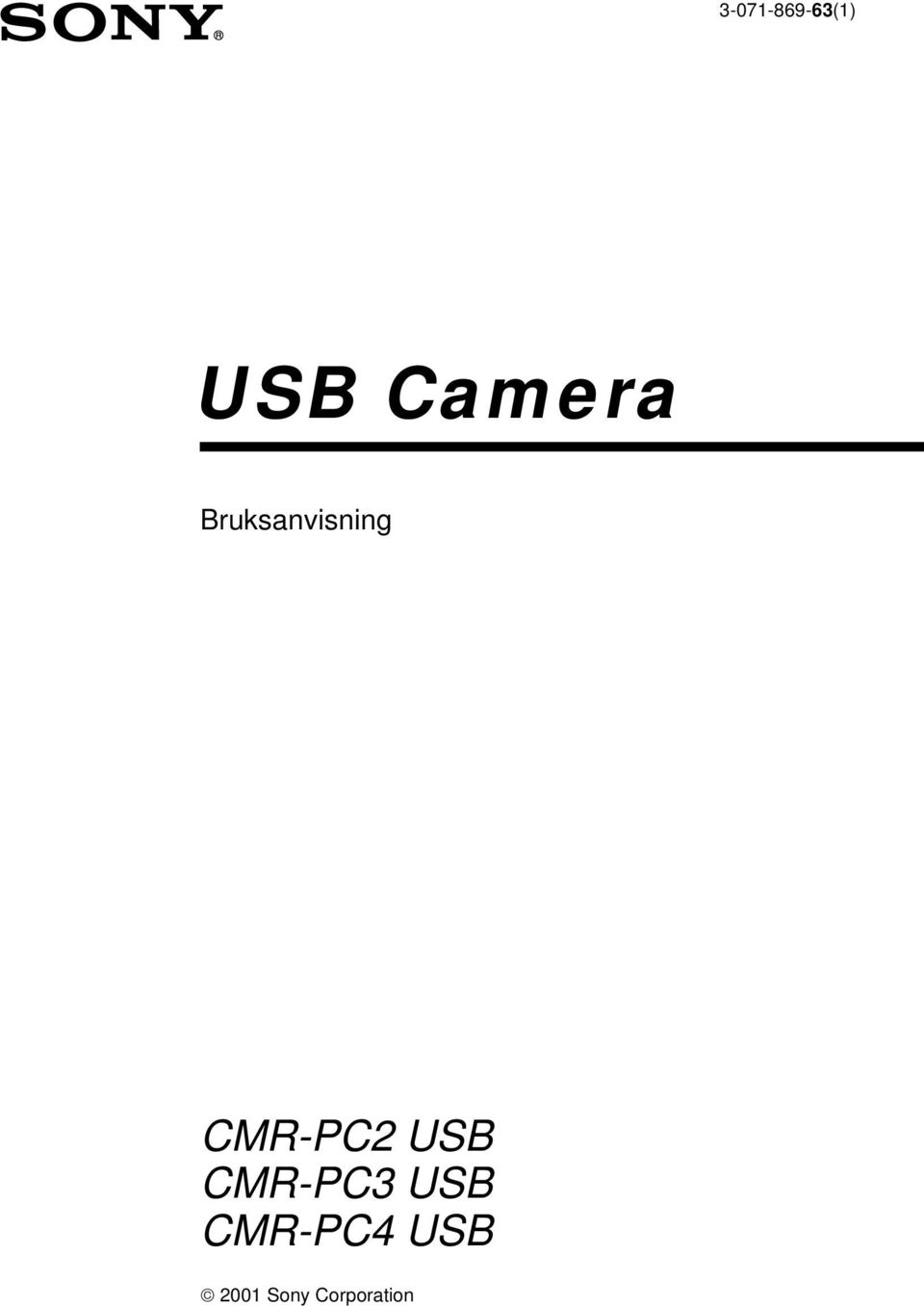 CMR-PC2 USB CMR-PC3 USB