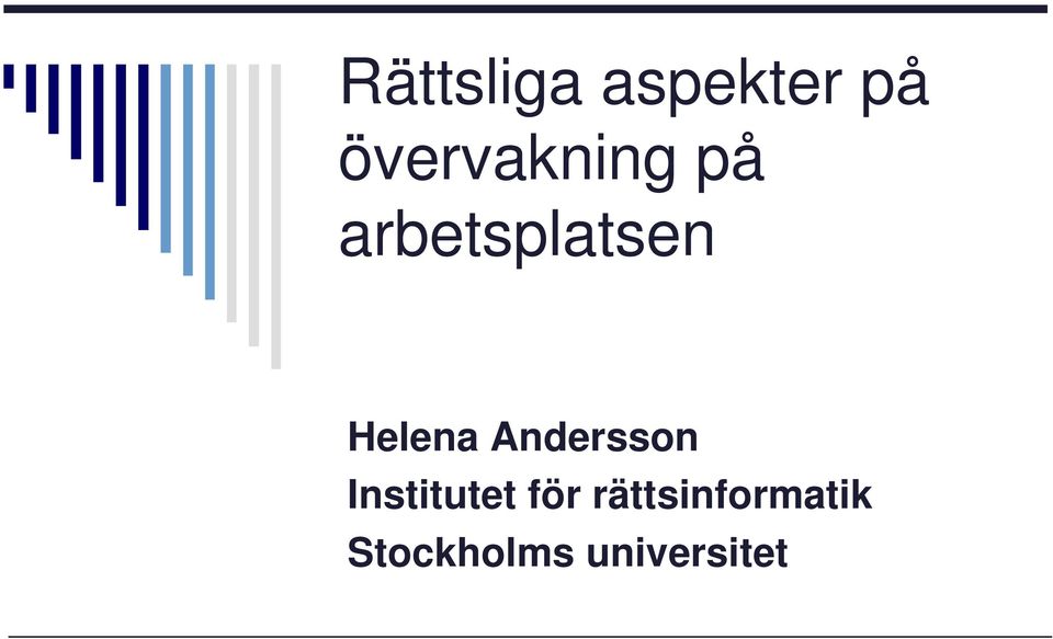 Helena Andersson Institutet