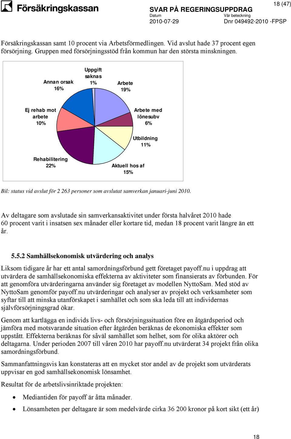 samverkan januari-juni 2010.