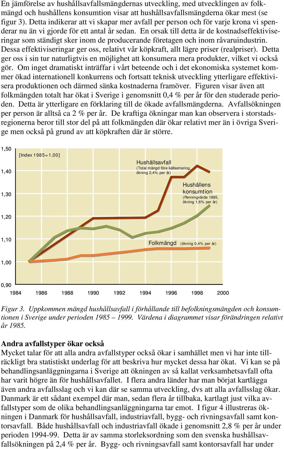 En orsak till detta är de kostnadseffektiviseringar som ständigt sker inom de producerande företagen och inom råvaruindustrin.