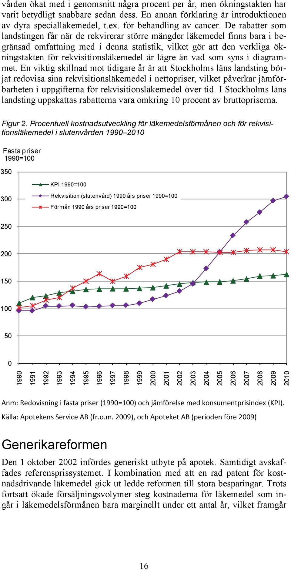 De rabatter som landstingen får när de rekvirerar större mängder läkemedel finns bara i begränsad omfattning med i denna statistik, vilket gör att den verkliga ökningstakten för rekvisitionsläkemedel