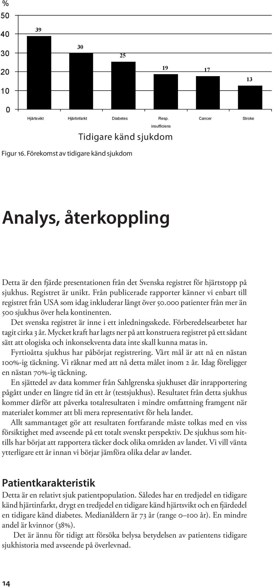Från publicerade rapporter känner vi enbart till registret från USA som idag inkluderar långt över 5. patienter från mer än 5 sjukhus över hela kontinenten.