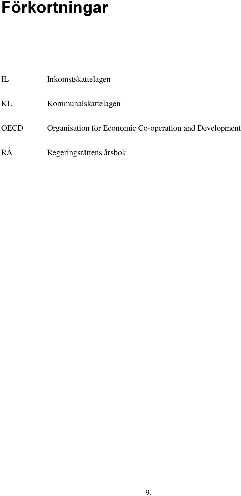 Organisation for Economic