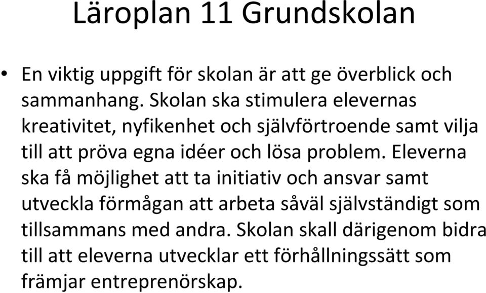 och lösa problem.