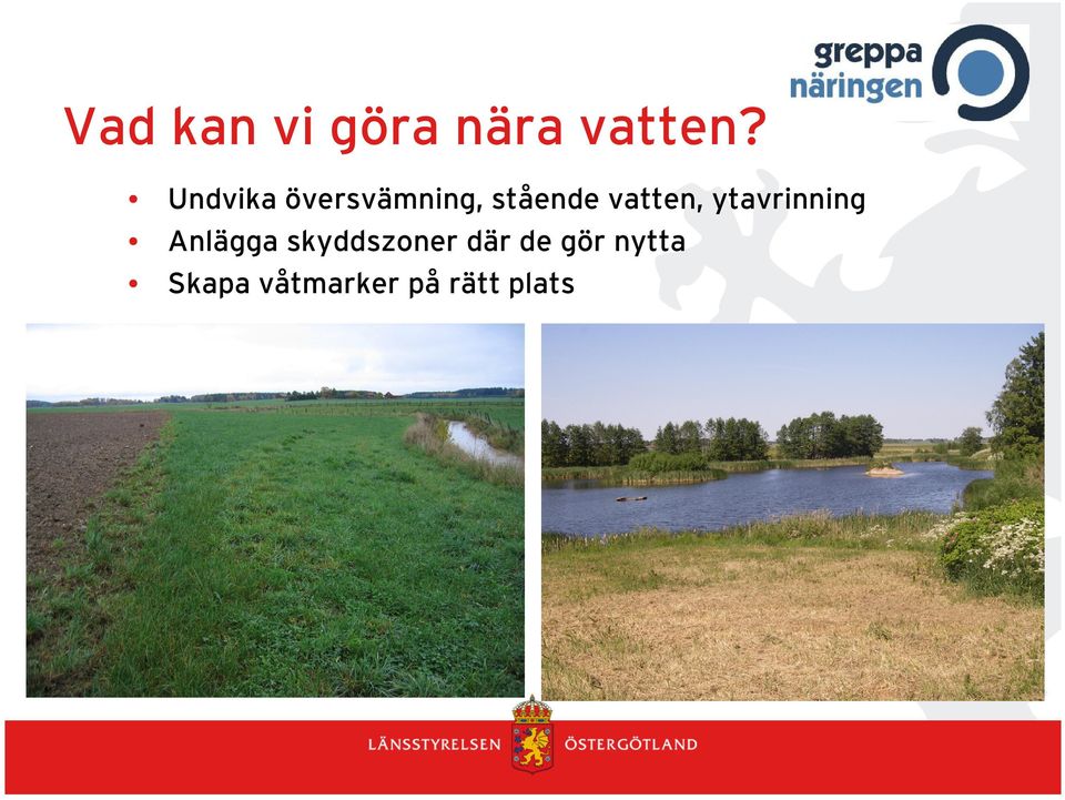 vatten, ytavrinning Anlägga