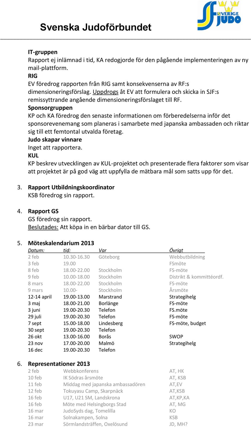 Sponsorgruppen KP och KA föredrog den senaste informationen om förberedelserna inför det sponsorevenemang som planeras i samarbete med japanska ambassaden och riktar sig till ett femtontal utvalda