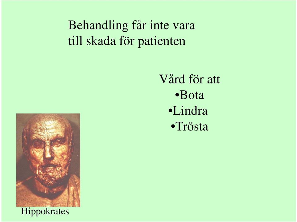 patienten Vård för att