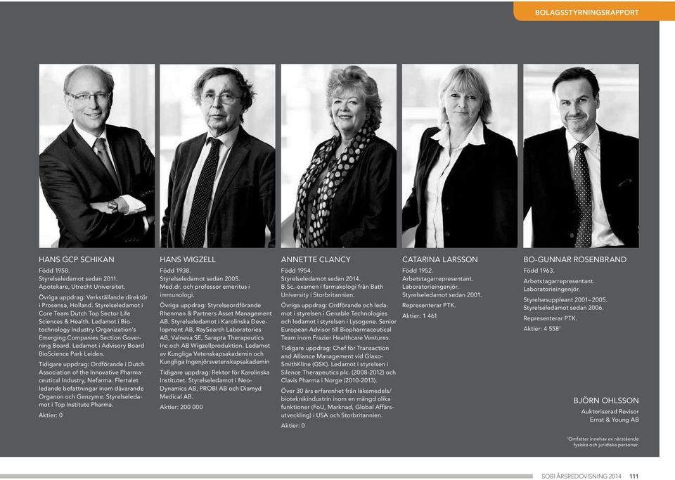 Ledamot i Biotechnology Industry Organization s Emerging Companies Section Governing Board. Ledamot i Advisory Board BioScience Park Leiden.