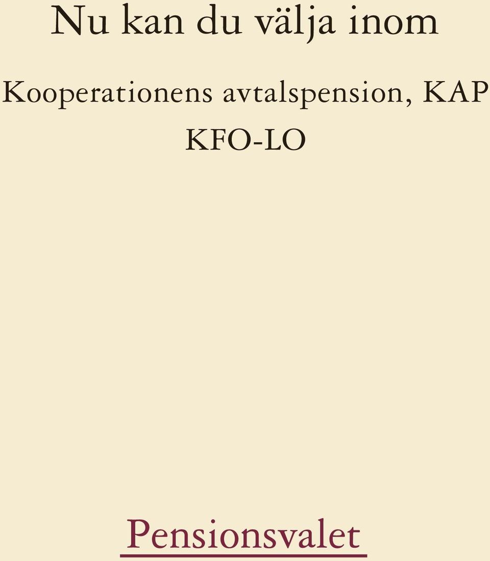 Kooperationens