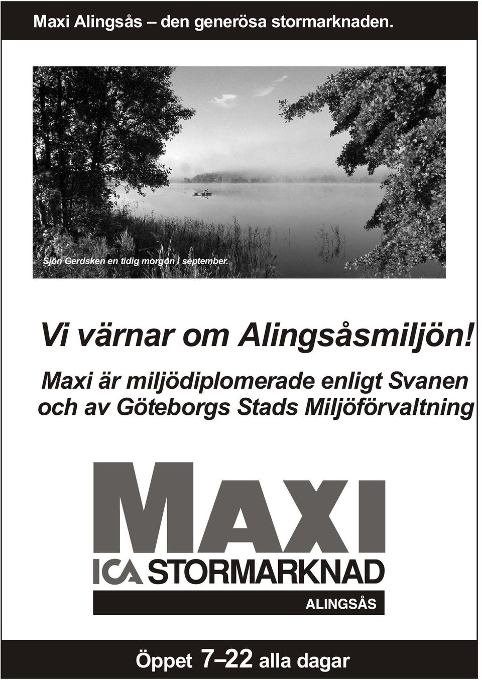 Vi värnar om Alingsåsmiljön!