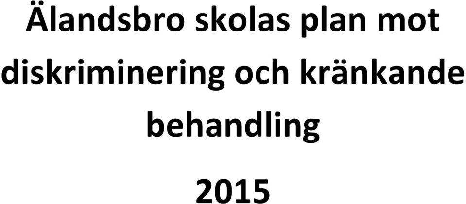 diskriminering