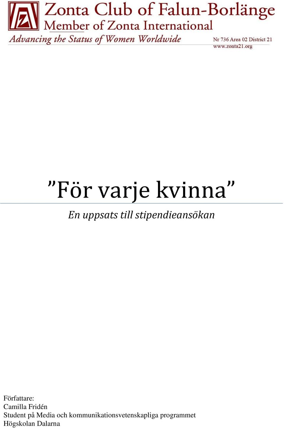 Fridén Student på Media och
