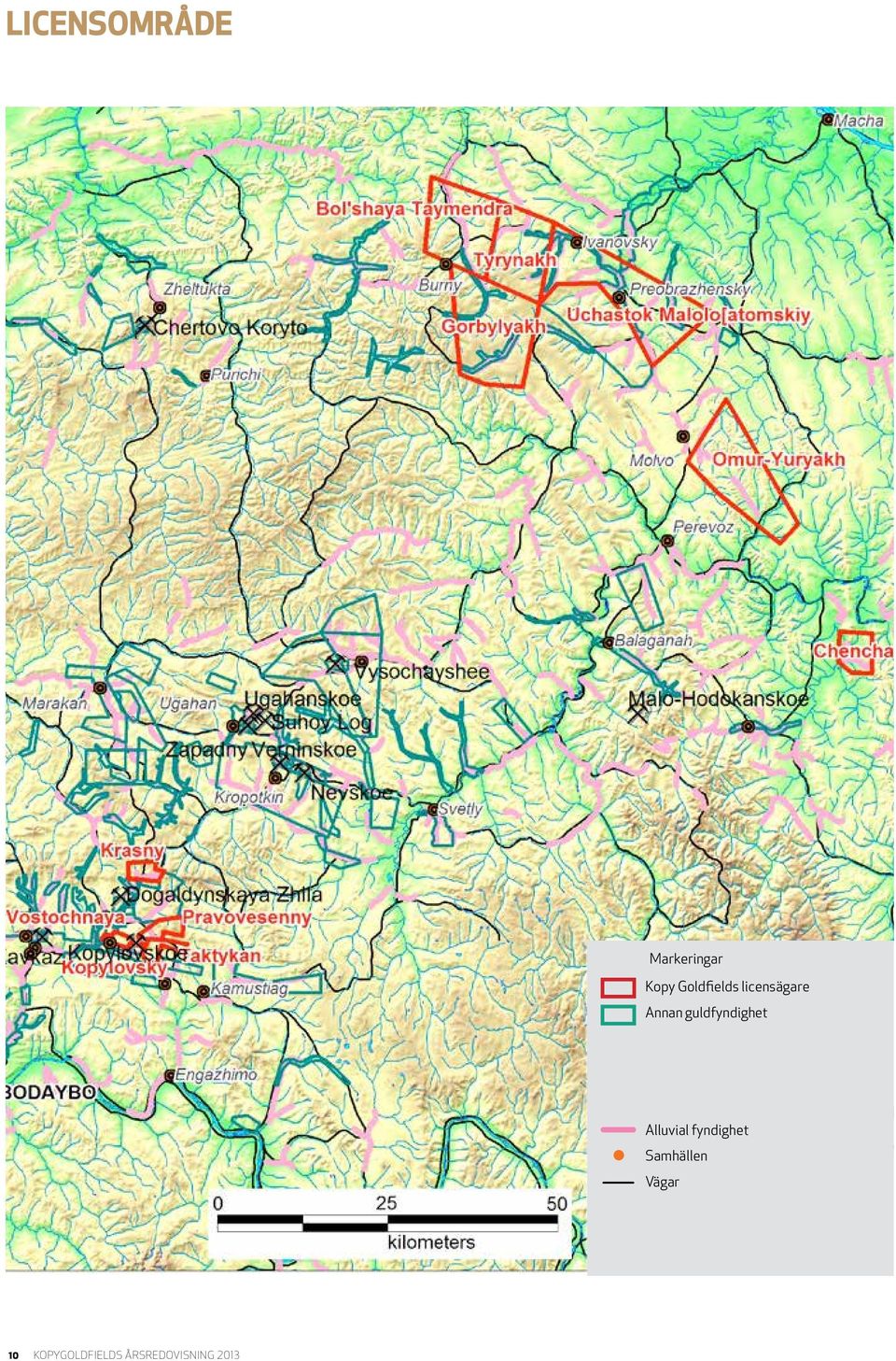 guldfyndighet Alluvial fyndighet