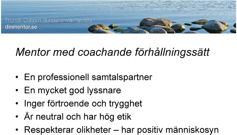 lyssnare Inger förtroende och trygghet Är