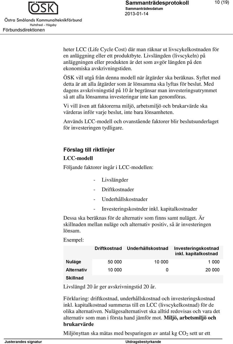 Syftet med detta är att alla åtgärder som är lönsamma ska lyftas för beslut.