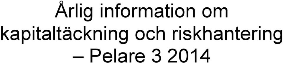 kapitaltäckning