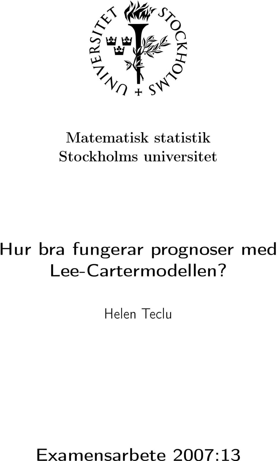 prognoser med