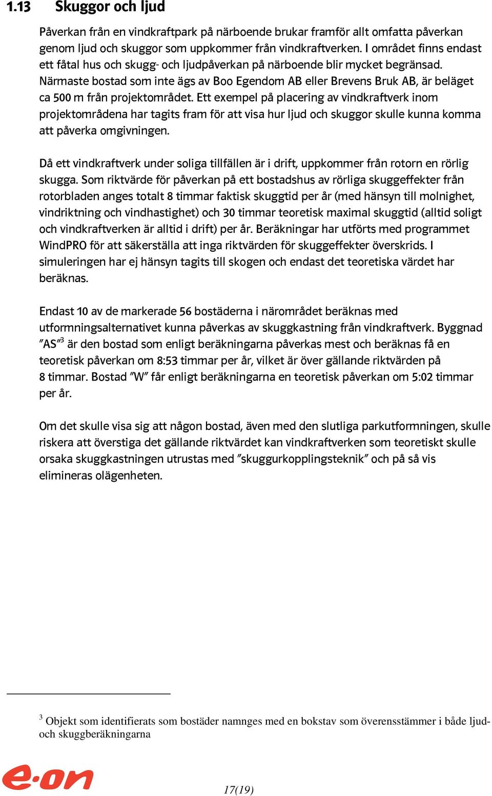 Vindkraftprojekt BooBreven Samrådsunderlag E.ON Vind Sverige AB ...