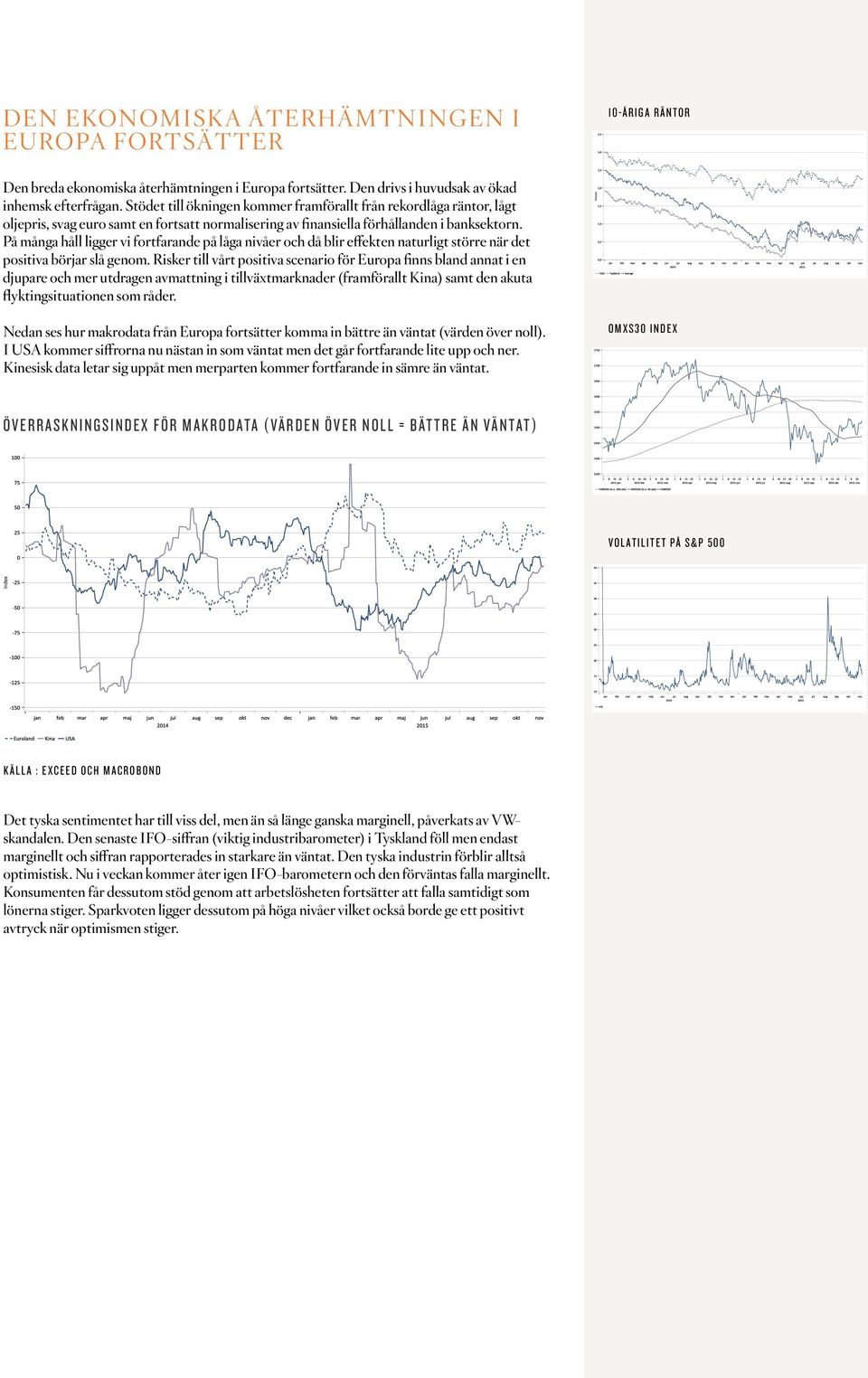 På många håll ligger vi fortfarande på låga nivåer och då blir effekten naturligt större när det positiva börjar slå genom.