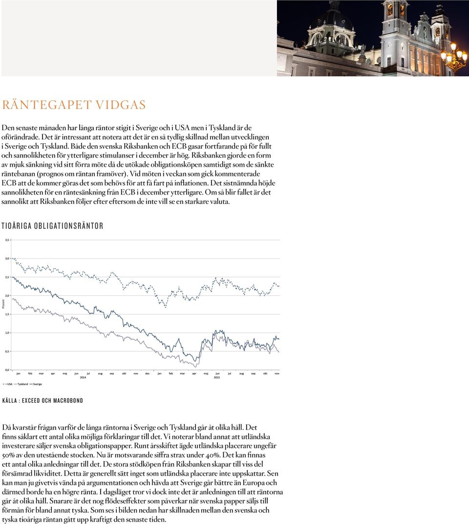 Både den svenska Riksbanken och ECB gasar fortfarande på för fullt och sannolikheten för ytterligare stimulanser i december är hög.