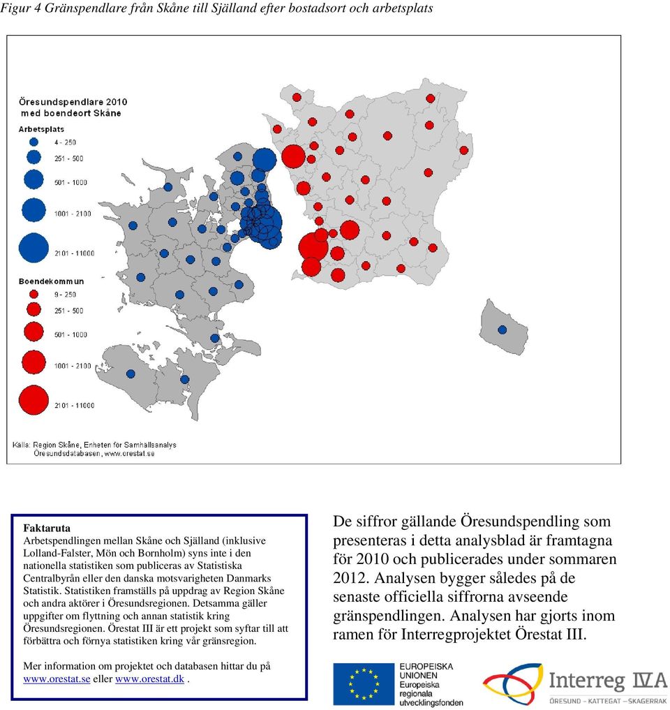 Statistiken framställs på uppdrag av Region Skåne och andra aktörer i Öresundsregionen. Detsamma gäller uppgifter om flyttning och annan statistik kring Öresundsregionen.