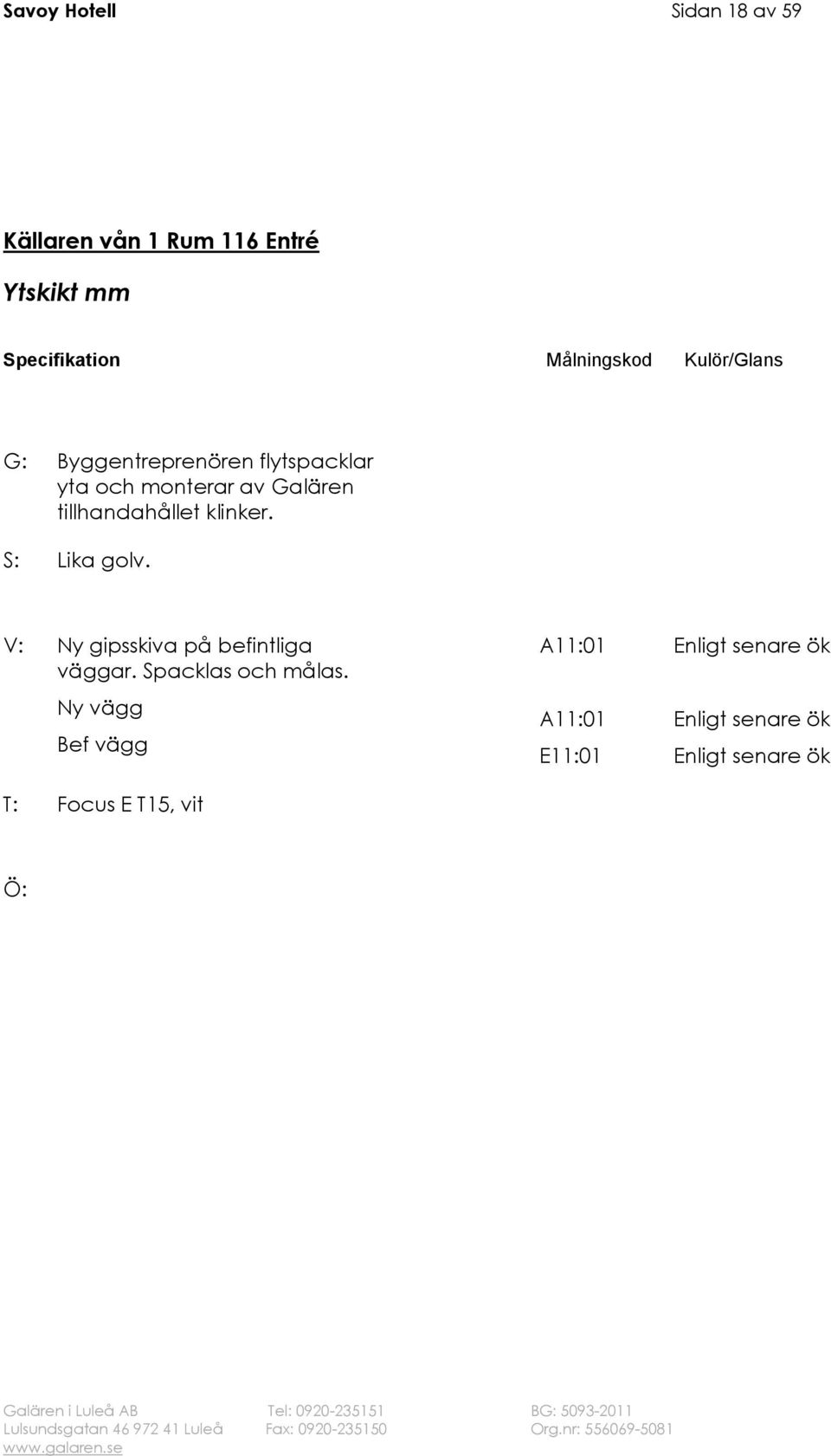 tillhandahållet klinker. S: Lika golv.