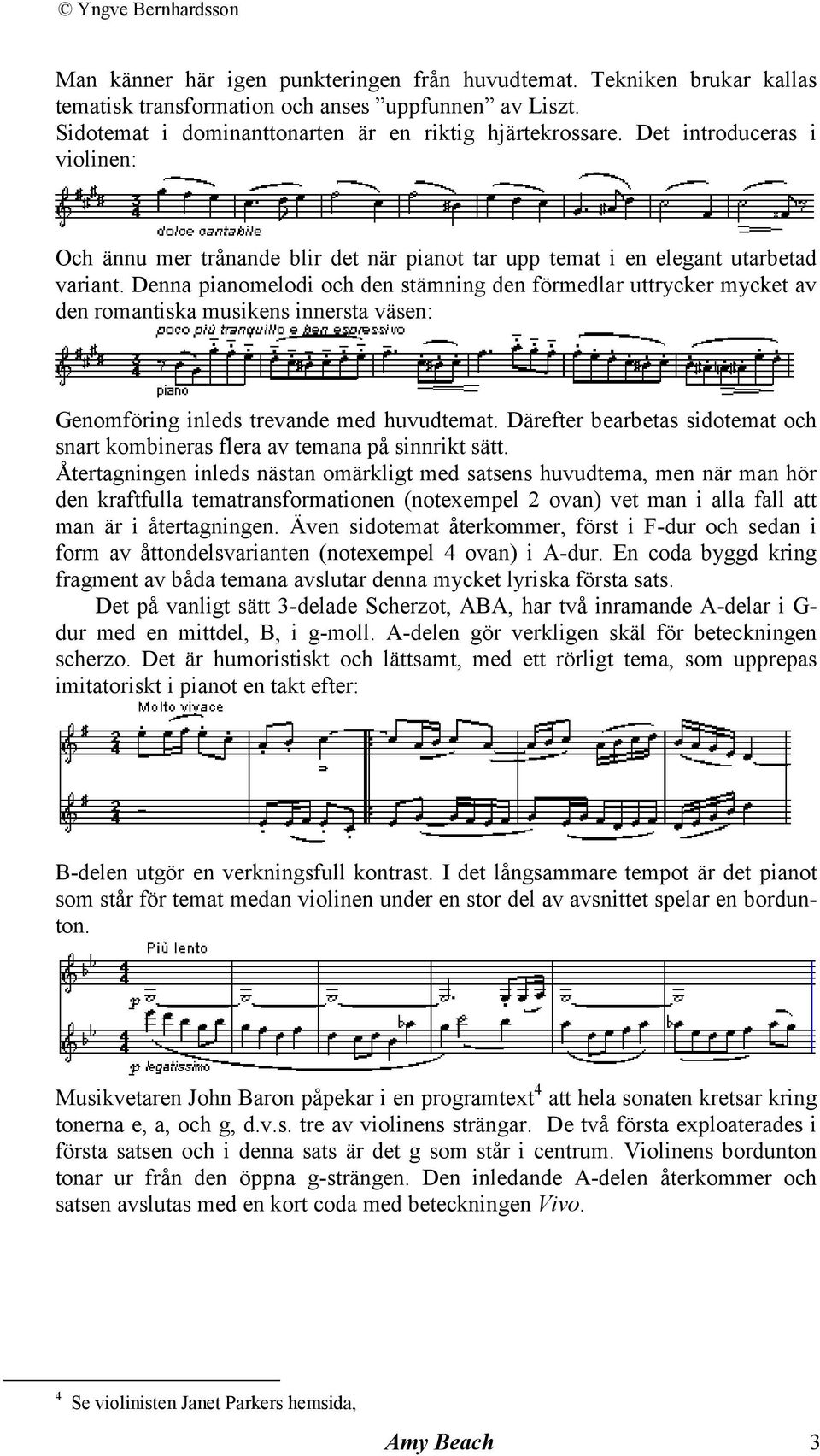 Denna pianomelodi och den stämning den förmedlar uttrycker mycket av den romantiska musikens innersta väsen: Genomföring inleds trevande med huvudtemat.