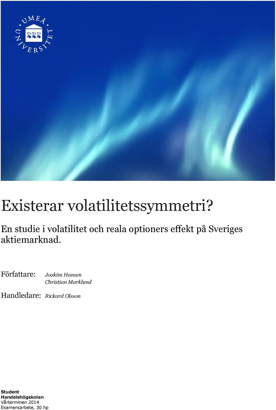 Sveriges aktiemarknad.