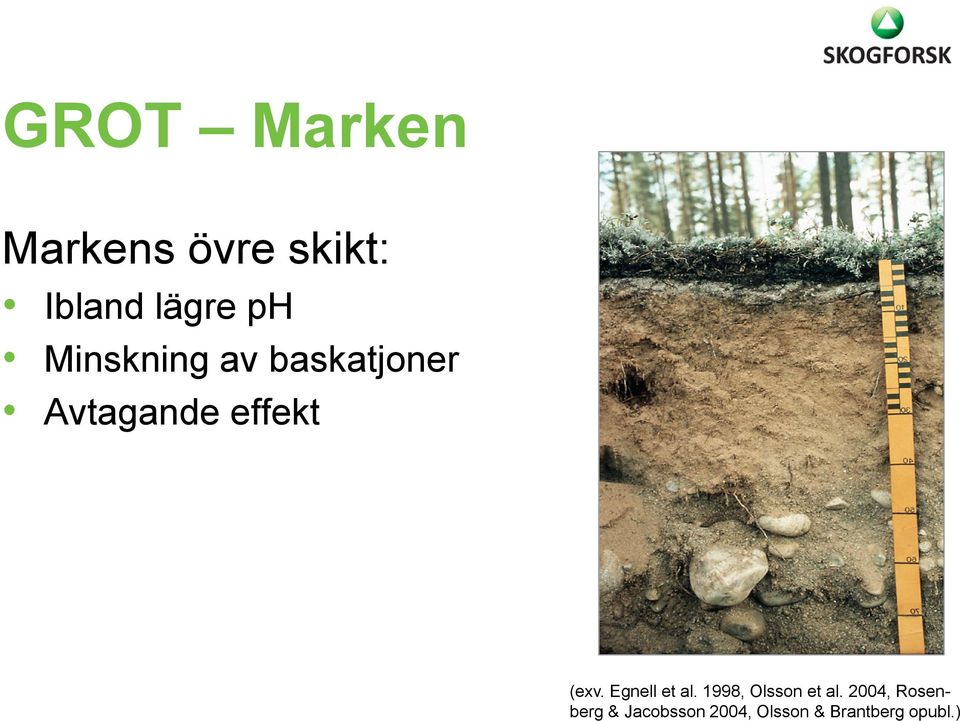 Egnell et al. 1998, Olsson et al.