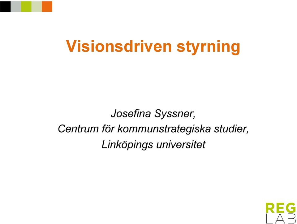 för kommunstrategiska