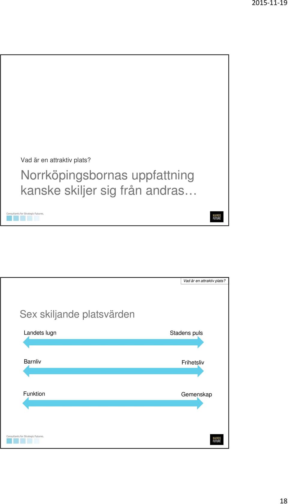 från andras  Sex skiljande platsvärden Landets lugn