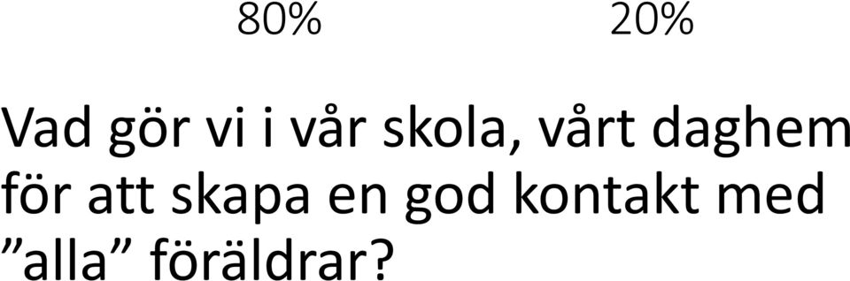 för att skapa en god