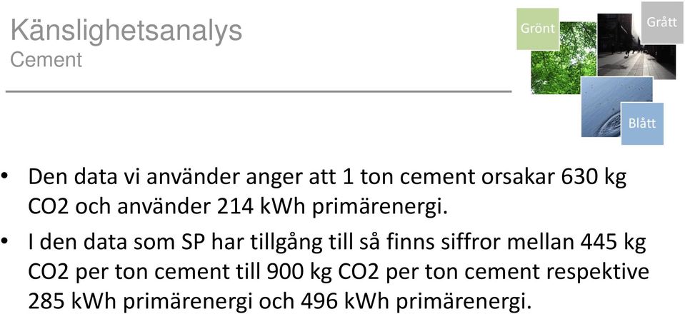 I den data som SP har tillgång till så finns siffror mellan 445 kg CO2 per
