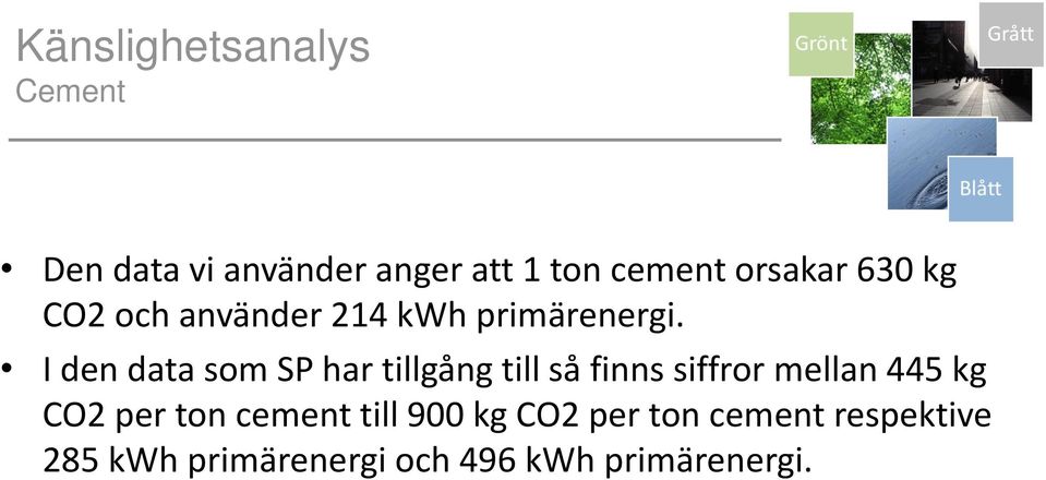 I den data som SP har tillgång till så finns siffror mellan 445 kg CO2 per