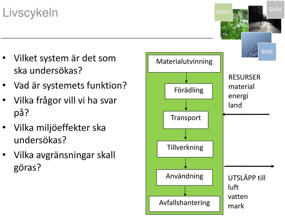 Vilka avgränsningar skall göras?