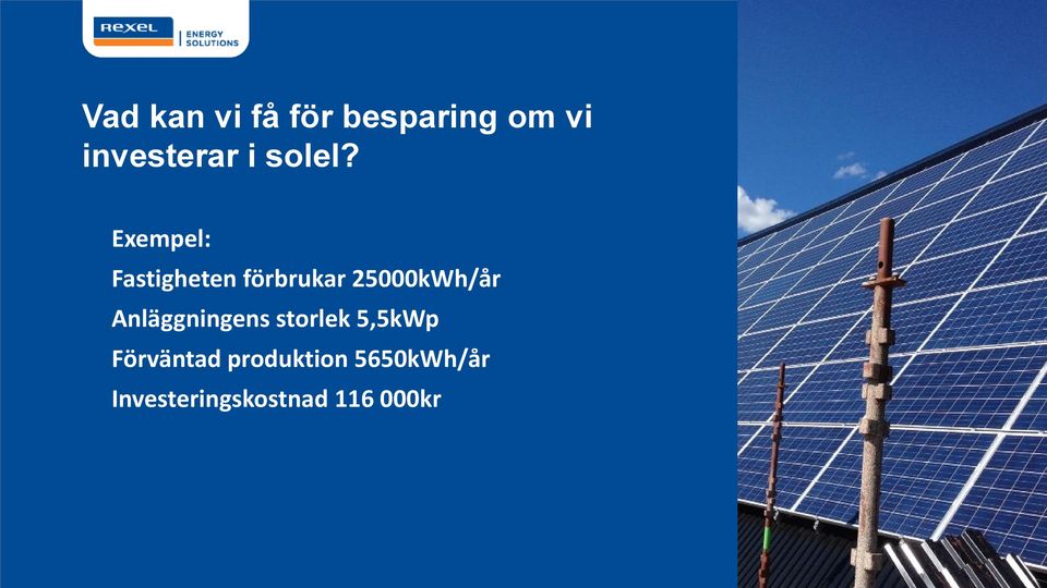 Exempel: Fastigheten förbrukar 25000kWh/år