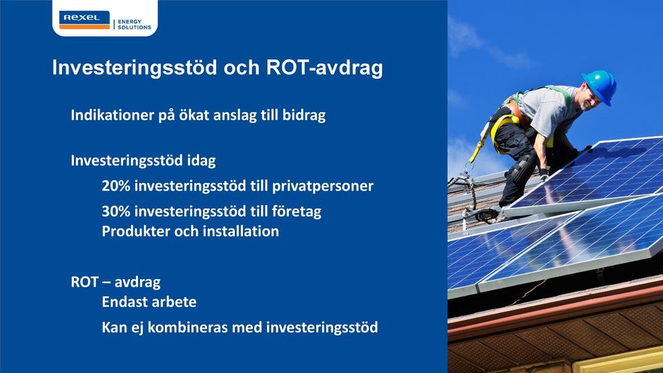 privatpersoner 30% investeringsstöd till företag Produkter och