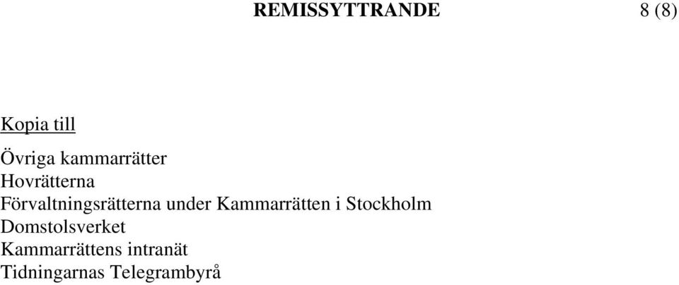 Förvaltningsrätterna under Kammarrätten i